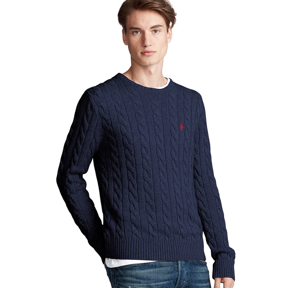 Small polo knit sweater